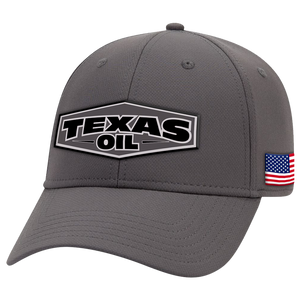 Texas Oil Charcoal Gray High Performance Cap