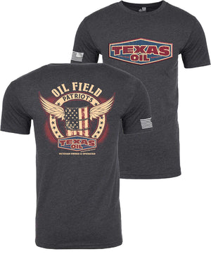 Oil Field Patriots T-shirt - Heather Metal